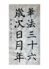 张曦 9岁 一等奖 《笔法三十六岁次日月年》
