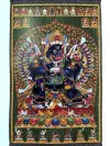 “大明永乐年施”大威德金刚刺绣唐卡