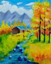 《秋日山野小屋》