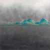 《翠岭枕烟波》